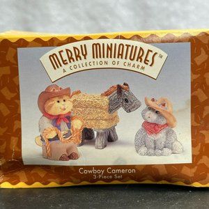 Hallmark Cowboy Cameron Merry Miniatures Decoration from 1996